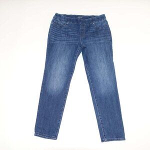Chico's Women's Pull On Jegging Jeans Size 1.5 / 10 Petite Blue Stretch Denim